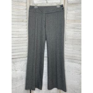 United Colors Of Benetton Wool Tweed Wide Leg Trousers Women's Size US 6 / EU 42